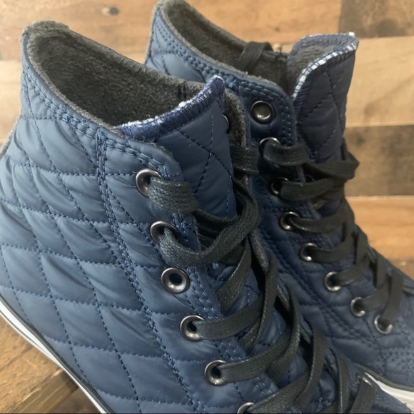 Converse All Star High Top Navy Mens Sz 8 - Picture 2 of 9